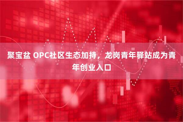聚宝盆 OPC社区生态加持，龙岗青年驿站成为青年创业入口